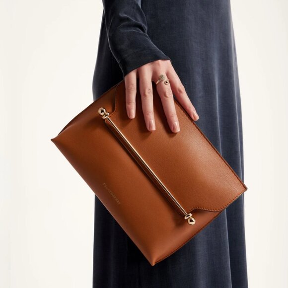 Strathberry Stylist Crossbody Bag in Chestnut - Picture 2 of 16